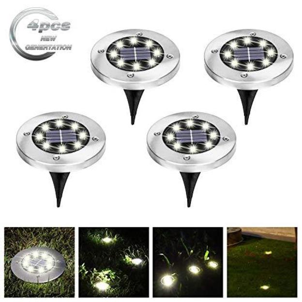 Solarne Ubodne Disk Lampe (4 komada) - 8 Led dioda Kupljeno