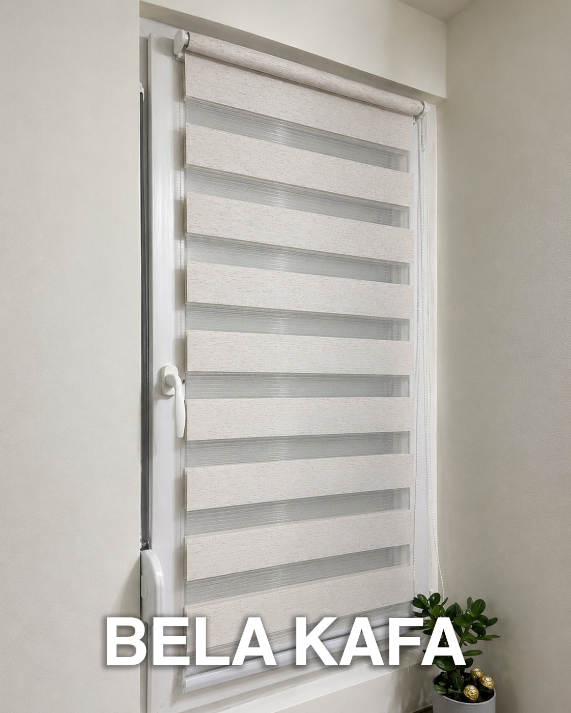Zebra Rolo Zavese - Dan i Noć (Na kačenje ili bušenje) Deo Dekor