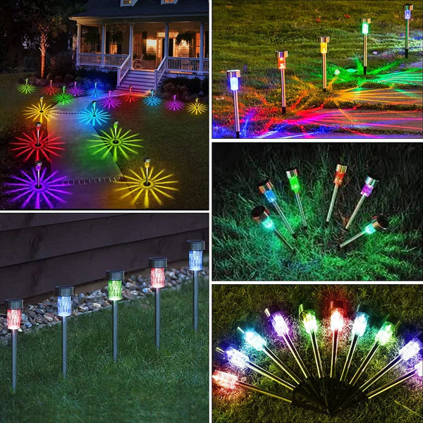 Led Solarne Lampe za Baštu RGB u Više boja (10 komada) Kupljeno
