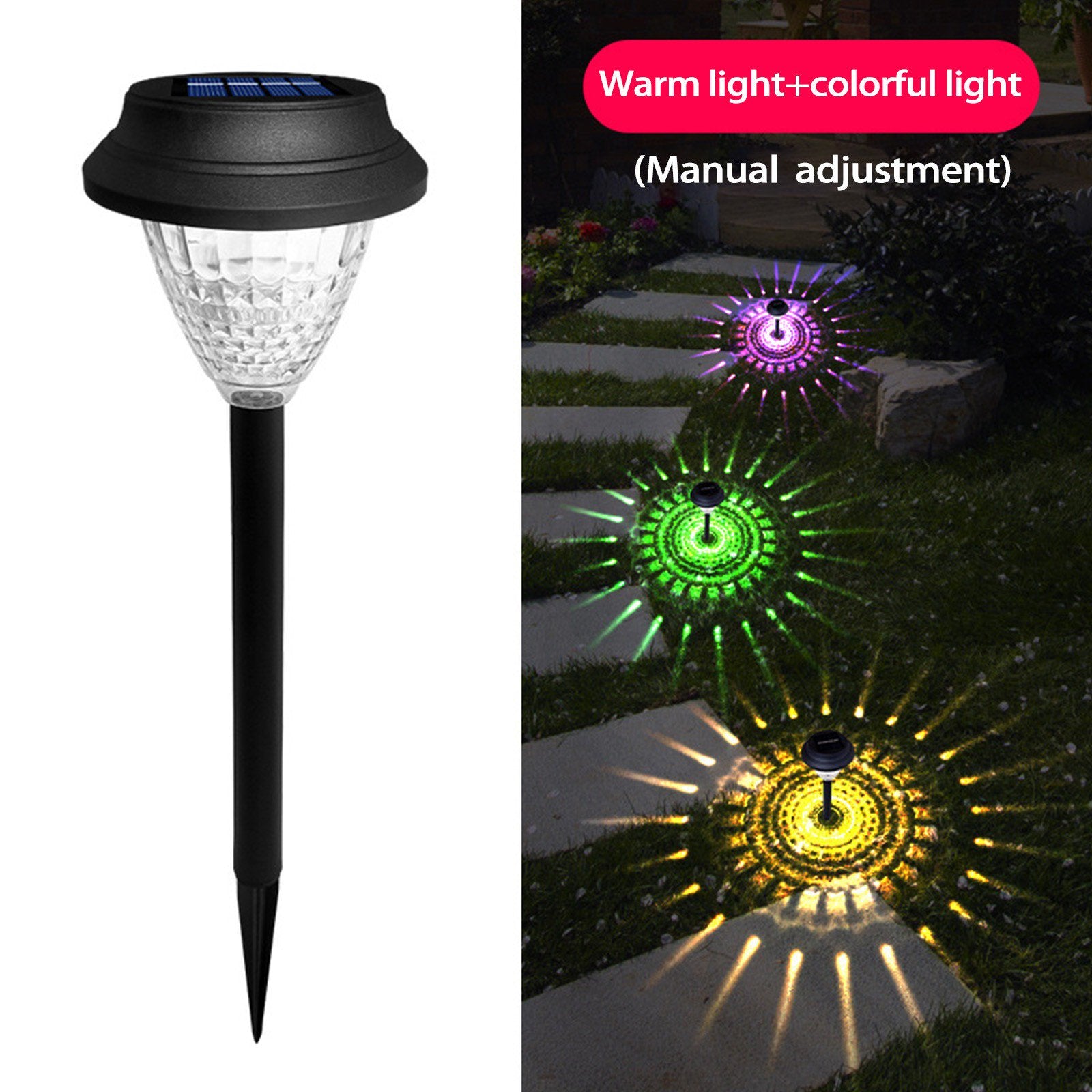 Solarne lampe sa efektom svetlosnih šara u boji (6 komada) Kupljeno