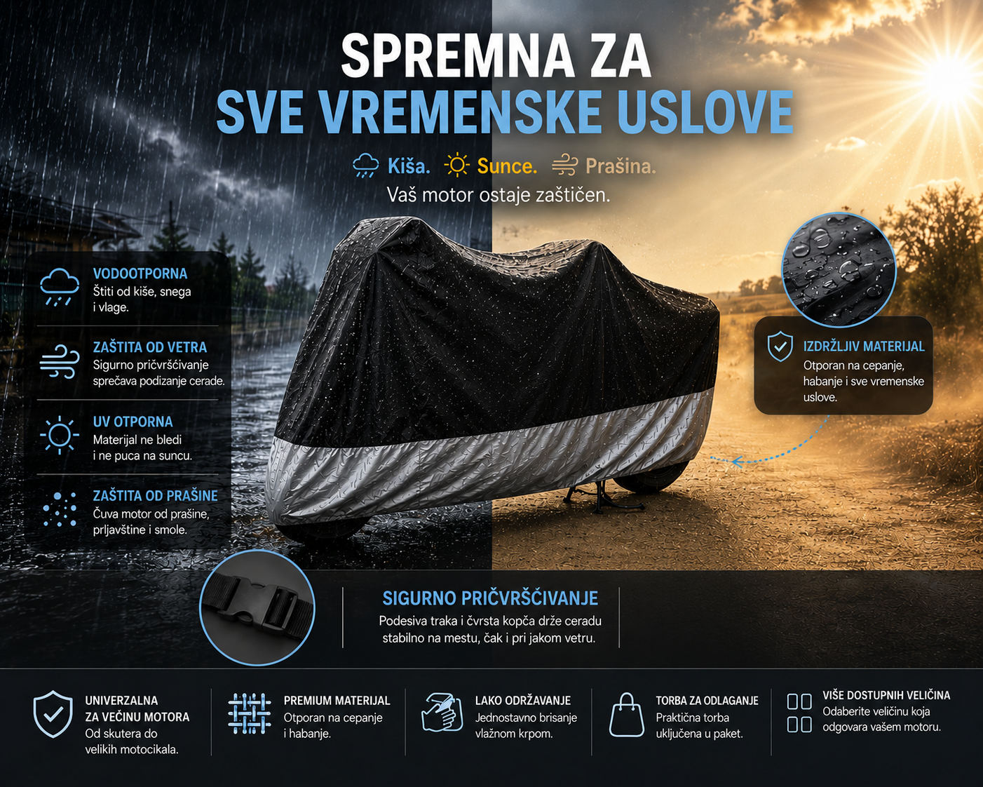 Cerada za Motor Kupljeno