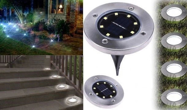 Solarne Ubodne Disk Lampe (4 komada) - 8 Led dioda Kupljeno