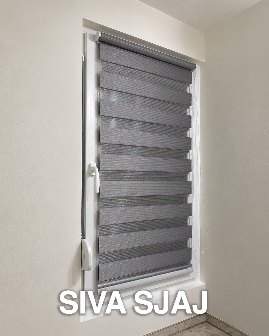 Zebra Rolo Zavese - Dan i Noć (Na kačenje ili bušenje) Deo Dekor