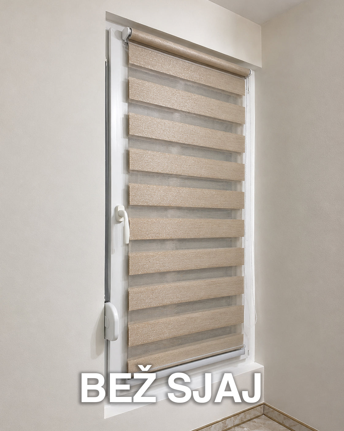 Zebra Rolo Zavese - Dan i Noć (Na kačenje ili bušenje) Deo Dekor