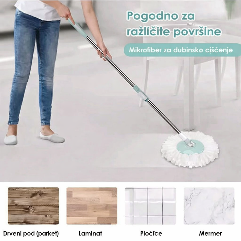 Rotirajući mop – Brisko 360 stepeni sa kofom Kupljeno