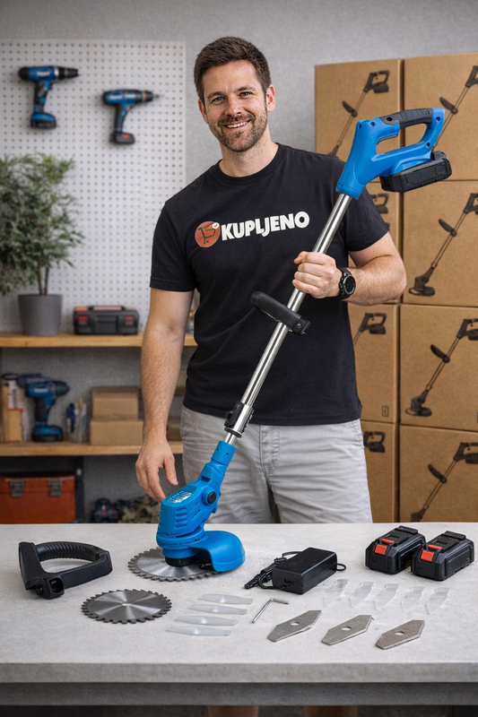 Aku Trimer za Travu sa 2 Baterije Kupljeno