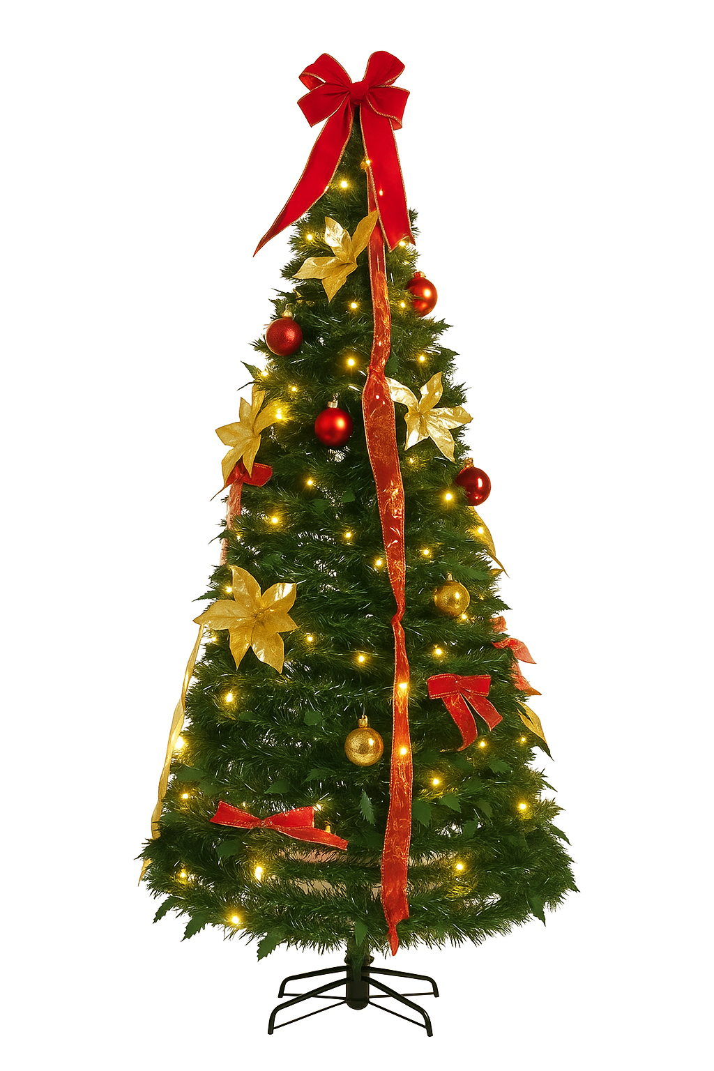 Red & Gold Classic Novogodišnja Jelka Kupljeno