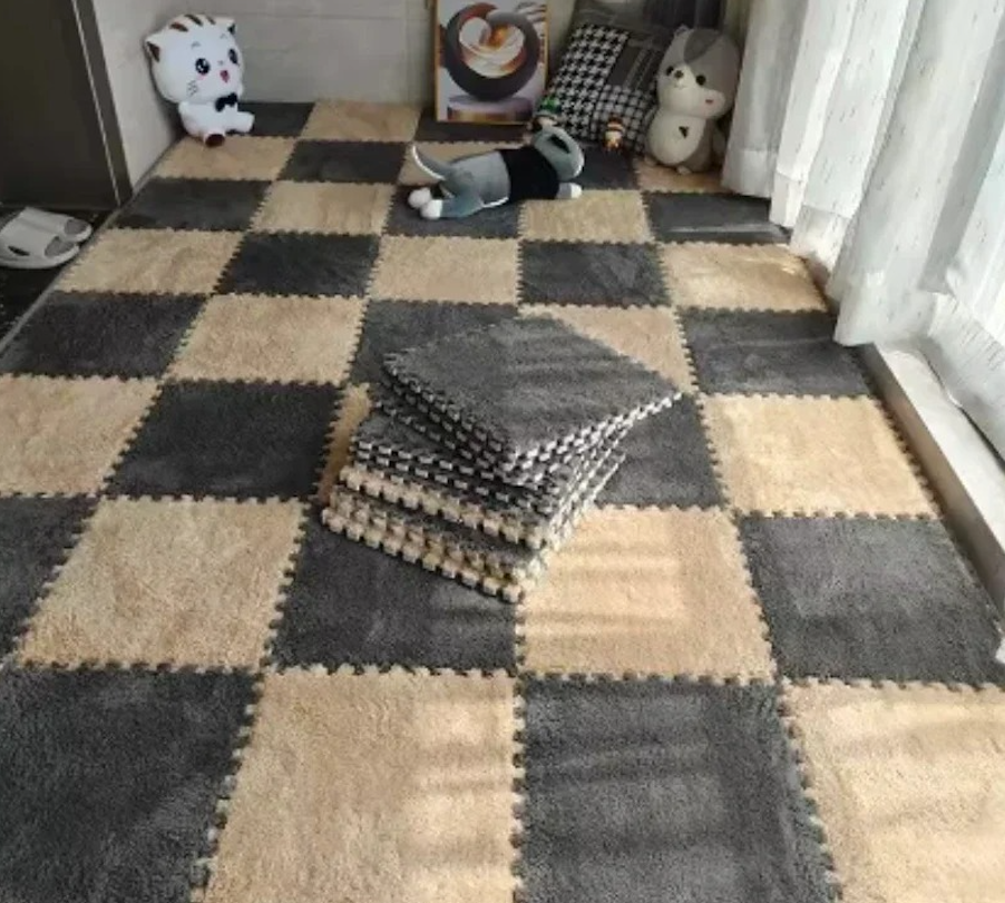 Plišane podne puzzle u više boja (Pakovanje od 10 komada) Kupljeno