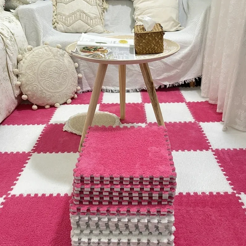 Plišane podne puzzle u više boja (Pakovanje od 10 komada) Kupljeno