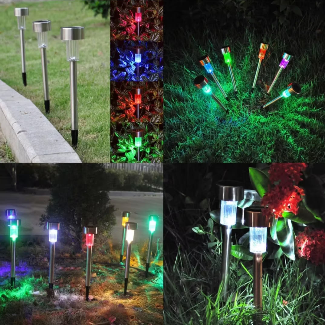 Led Solarne Lampe za Baštu RGB u Više boja (10 komada) Kupljeno