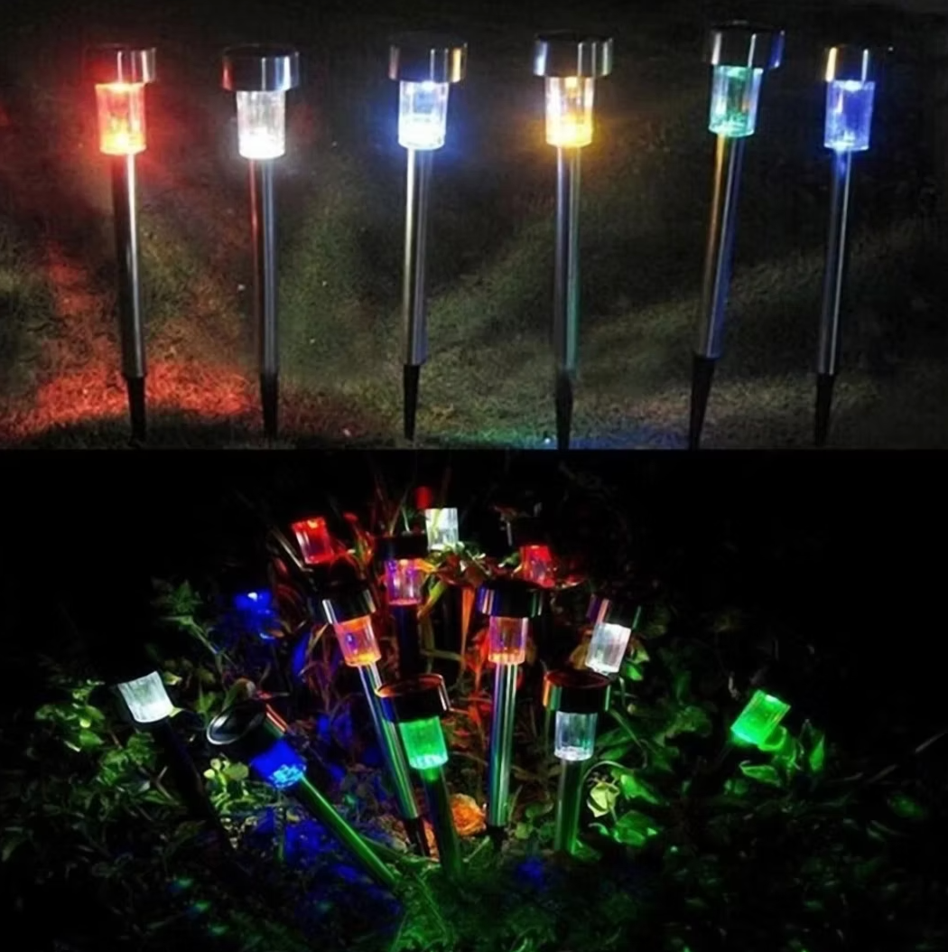 Led Solarne Lampe za Baštu RGB u Više boja (10 komada) Kupljeno