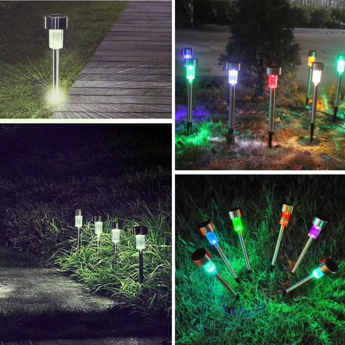 Led Solarne Lampe za Baštu RGB u Više boja (10 komada) Kupljeno