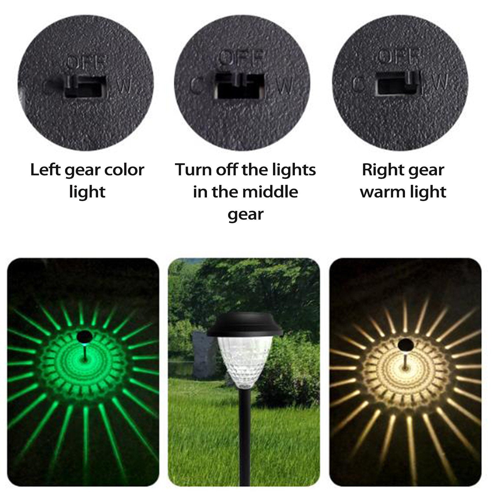 Solarne lampe sa efektom svetlosnih šara u boji (6 komada) Kupljeno