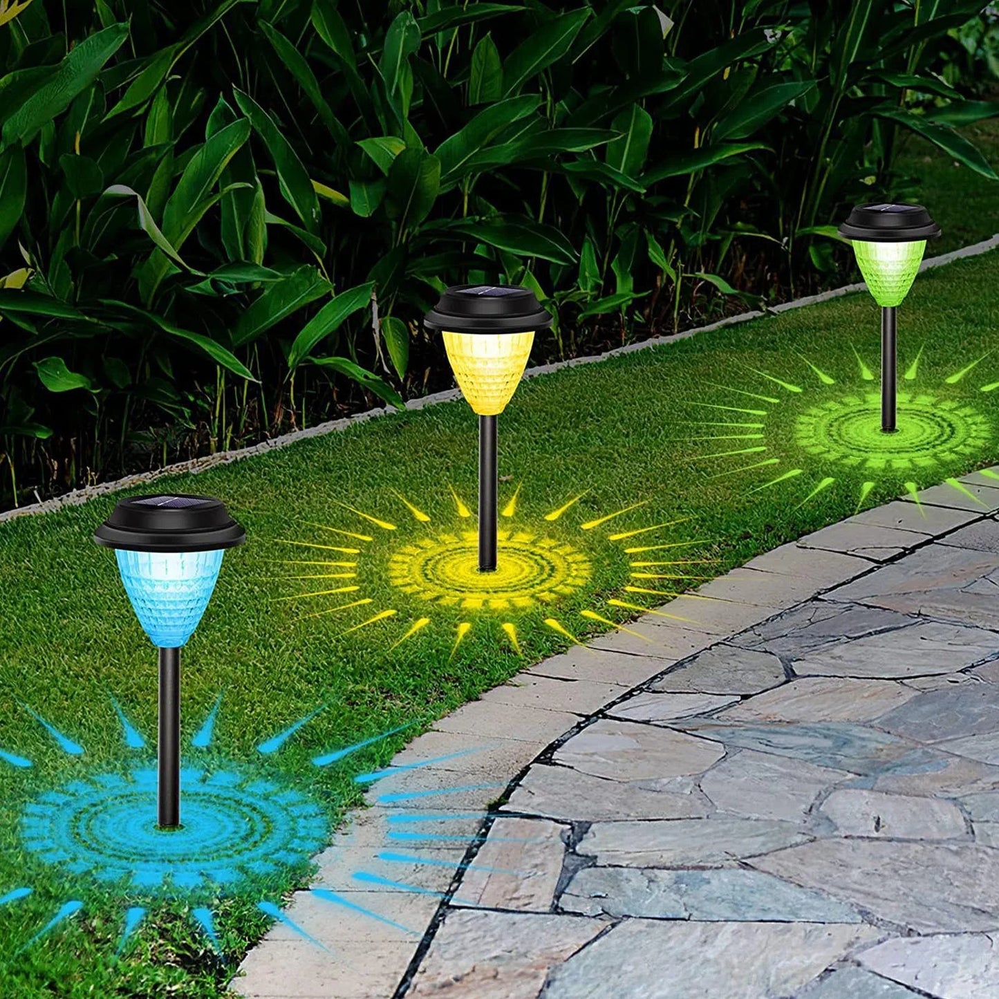 Solarne lampe sa efektom svetlosnih šara u boji (6 komada) Kupljeno