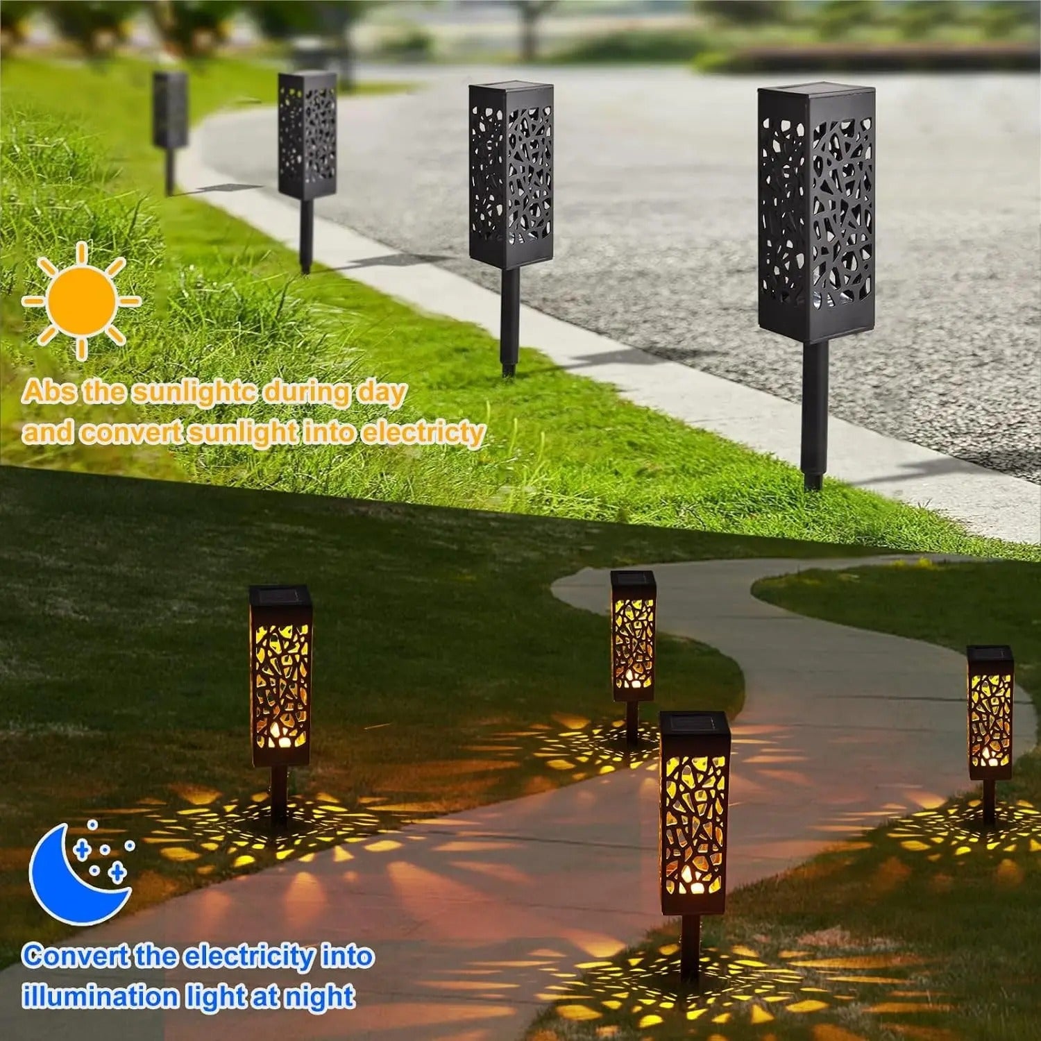 Solarne Vitraž Lampe sa Senzorom (2 komada) Kupljeno