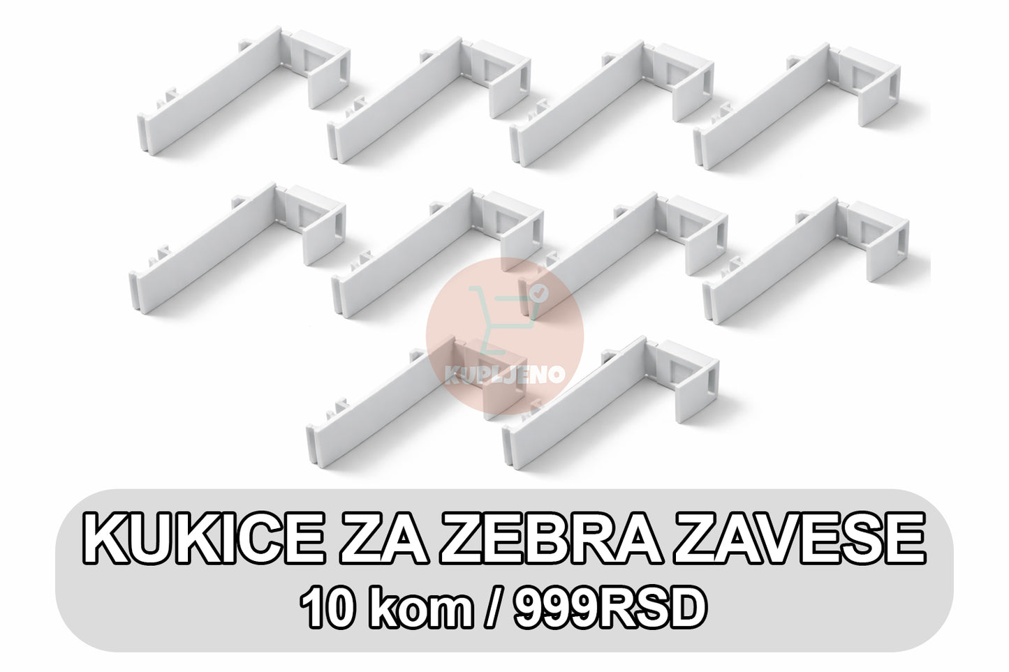 Kukice za Zebra Zavese Kupljeno